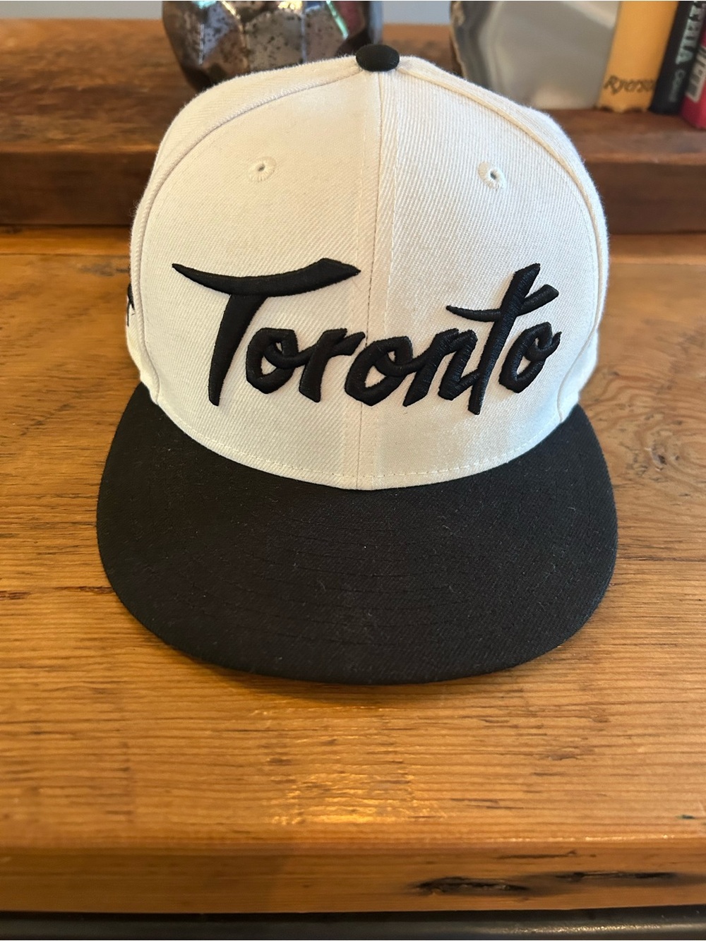 Toronto Raptors New Era 9FIFTY Snapback Hat Black White NBA Cap